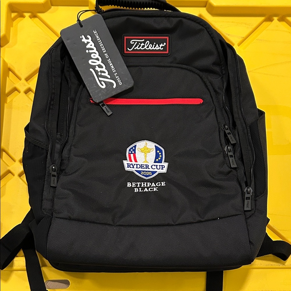 Titleist Black and Red Ryder Cup Backpack
